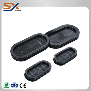 Shuoxi Chất lượng cao Trung Quốc dẫn điện cao su hình bầu dục Grommet Đóng lỗ dây cao su phích cắm NBR EPDM đúc công nghiệp OEM & ODM - Product Image 3