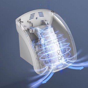 Hlk High Quality 1200w 1800w 2000w Plastic Automatic Hand Dryer Modern Style Abs Commercial Drier for Bathroom Hlk-gsq-001 High - Product Image 3