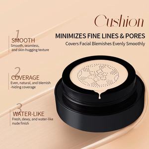 Version Professionnelle Hicuier Pearl Oil-Control Hydrating Cushion Concealer Unifie le Teint <span class=keywords><strong>Crème</strong></span> <span class=keywords><strong>BB</strong></span> à Applicateur Tête de Champignon pour Peaux Grasses - Product Image 3