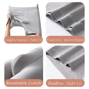 Calzoncillos Boxer Transpirables Antibacterianos de Fibra de Bambú Ecológicos y Antiolor para Hombre YiQun, Ropa Interior de Bambú para Hombre - Product Image 2