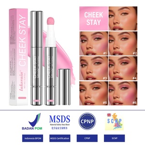 Rubor Líquido en Barra con Aplicador de Esponja, Alta Pigmentación, Larga Duración, Mezcla Perfecta, Barra Cremosa para Mejillas, Maquillaje de Marca Privada - Product Image 3