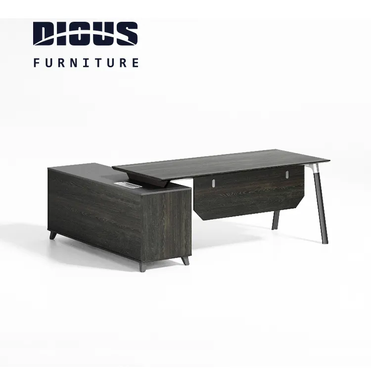 Dious modern hot sale luxury wooden office desk news desk