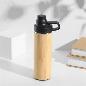 450/500ml eco-friendly tazza di acqua in legno 304 acciaio inox rivestimento interno bambù-legno esterno 12-24 ore ritenzione termica - Product Image 4