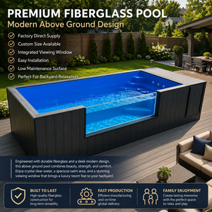 <span class=keywords><strong>Piscine</strong></span> hors sol en fibre de verre facile à installer, petite <span class=keywords><strong>piscine</strong></span> de plongeon extérieure pour jardin, patio, villa - Product Image 1