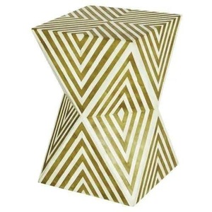 Taburete de resina con incrustaciones de hueso, producto de mesa redonda de alta calidad, venta al por mayor - Product Image 5