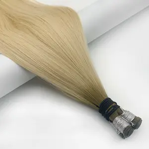 Toptan fabrika rus görünmez yeni el bağlaması postiş saç uzatma Genius atkı saç dağıtıcılar
