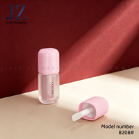 Tube de gloss à lèvres Jinze 4 ml, carré, luxueux, transparent, personnalisé, pour emballages de cosmétiques et crèmes