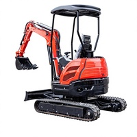 Excavator Mini EPA 2500kg, Boom Swing & Dozer Blade, untuk Pembongkaran Dalam Ruangan, Pembuatan Parit, Pengisian Kembali Halaman