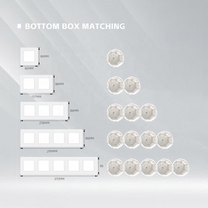 Cải thiện hệ thống dây điện thiết kế Glass Bảng điều chỉnh Trắng/Đen/Xám/vàng màu Đức Loại Schuko điện tường chuyển đổi ổ cắm tiêu chuẩn Châu Âu - Product Image 5