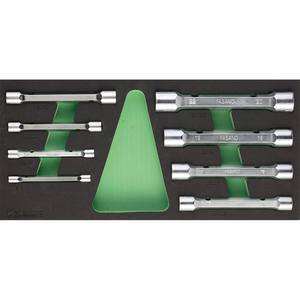 Juego de llaves hexagonales dobles Fasano, 8 piezas, métricas de 3 a 22 mm, para herramientas de reparación automotriz - Product Image 1