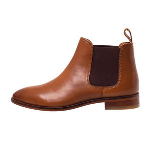 Slip classico in vera pelle marrone con <span class=keywords><strong>stivaletti</strong></span> <span class=keywords><strong>Chelsea</strong></span> elastici impermeabili da <span class=keywords><strong>donna</strong></span> - Product Image 2