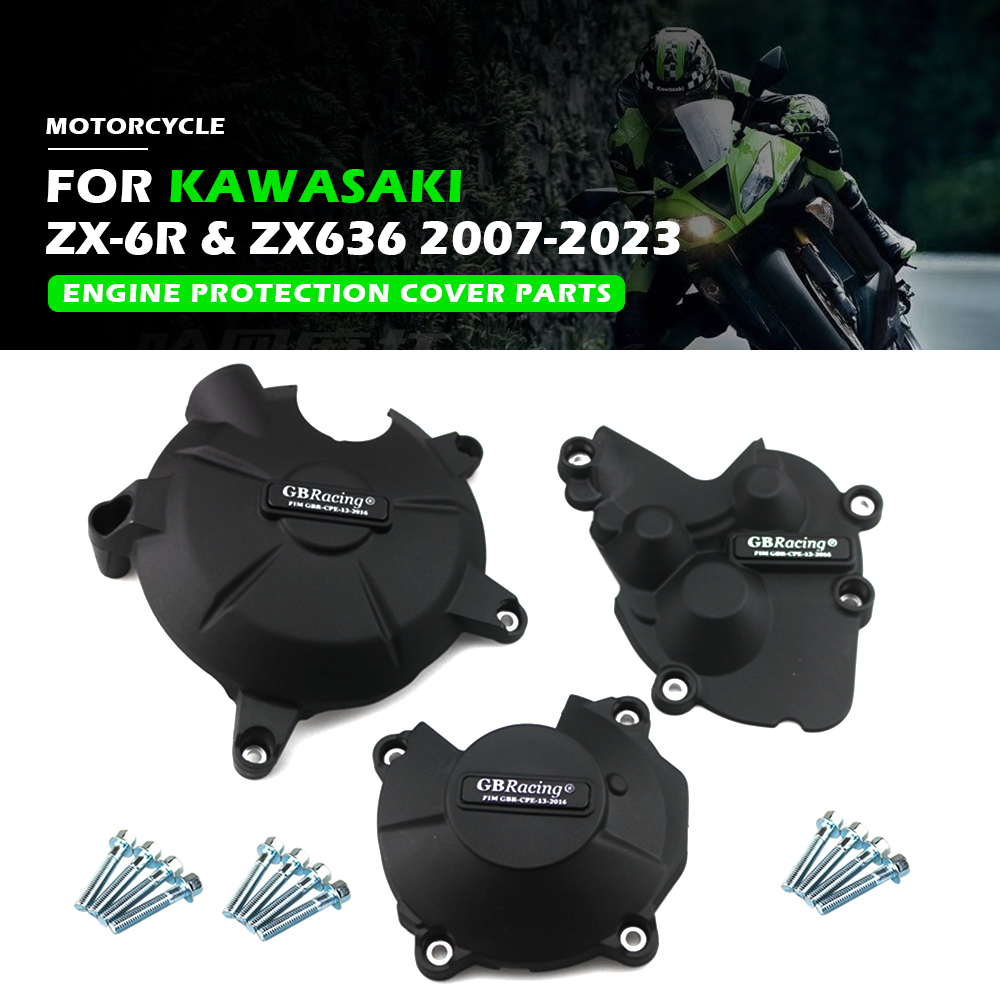 Kawasaki Ninja zx6r（13-21）アーマーゲージ　ガード　新品 ZX-6R(07-08)用倒れても傷つかないエンジンガード｜AxxL
