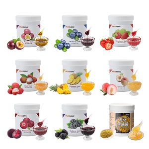 Sirop concentré de purée de fraises de 1,2 kg en gros avec vraie pulpe pour les ingrédients de thé aux perles, de thé au lait et de thé aux fruits - Product Image 1