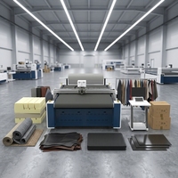 Máquina de Corte Oscilante CNC PLC con Motor, Cortadora Automática de Tela para Prendas, Cortadora Inteligente de Materiales Textiles Multicapa