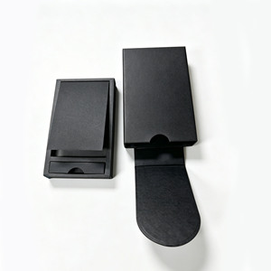 Custom Luxury Pull-Out Slide <b>Box</b> 5 <b>Pack</b> Child Resistant Black Cardboard Paper <b>Box</b> for Cigar Packaging - Product Image 2