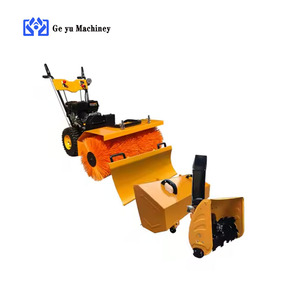 Type de marche 6.5hp Power Snowplow Snow Sweeper pour le déneigement et le nettoyage de la neige - Product Image 1