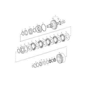 Conjunto de Engranajes de Reducción para Caja de Cambios Doosan, Repuesto Nuevo para Montacargas D20S5, D25S5, D30S5 - Product Image 2