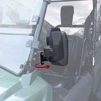 Rétroviseurs latéraux réglables Yongjin pour Honda Pioneer 700-2 700-4 2014-2025