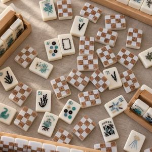 Product Name: American Mahjong Set with <b>Foldable</b> <b>Table</b> <b>Table</b> Type: <b>Foldable</b> Crusader Grid Mahjong <b>Table</b> Players: 4 Players Featu - Product Image 2