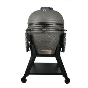 <span class=keywords><strong>Barbecue</strong></span> Kamado en céramique AUPLEX de 27 pouces, design pliable avec chariot – Fumoir au charbon de bois de luxe haut de gamme avec éléments en <span class=keywords><strong>fonte</strong></span> - Product Image 2