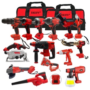 Stock prêt Combo OEM VENTE RAPIDE Usine en Chine <span class=keywords><strong>sans</strong></span> <span class=keywords><strong>fil</strong></span> 4,0 Ah 5,0 Ah 6,0 Ah Grande remise Ensemble de perceuses personnalisées outils à main - Product Image 6