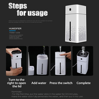 USB nouveauté 1000ml grande brume maison humidificateur commercial