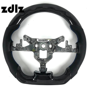 Volant de direction personnalisé en cuir perforé et fibre de carbone pour <span class=keywords><strong>Chevrolet</strong></span> Corvette C6 ZR1 <span class=keywords><strong>ZL1</strong></span> 2004 2005 2006 2007 - Product Image 6
