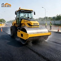 Compacteur vibrant à tambour unique de 12 tonnes avec moteur Weichai, compresseur hydraulique pour la compactation de l'asphalte, du sol et du gravier