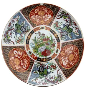 Fijne Japan Japanse Plaat Imari Polychrome Porselein Plaat Aviaire & Bloemen Decoratie Japanse Porselein Schaaltje