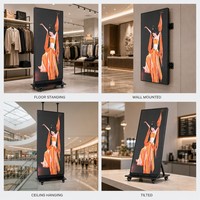 Цифровой LED-постер P2 для помещений, IP65, с анимацией и видео, напольный дисплей, управление через облачное приложение для розничных магазинов