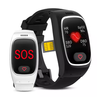 Reloj Inteligente 4G para el Cuidado de Personas Mayores L16, Pulsera con Llamada SOS, Comando SMS Remoto, Alerta de Caídas, Signos Vitales para Demencia y Alzheimer, Android, Cuadrado
