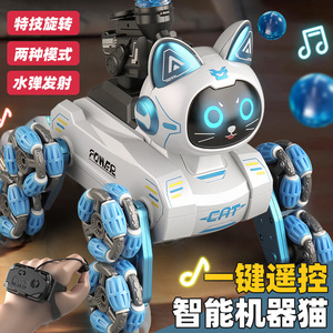 Smart Robot Cat With Gesture Control Light Sound 8-13 Years Boys Toy Remote Control Electronic Robot For Kids - Product Image 1