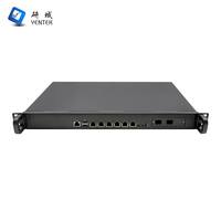 Server Jaringan Firewall Pfsense PC Standar 1U Intel Celeron 5205U Ikuai Openwrt 6 Intel I211AT LAN POE PCIEx4 SFP