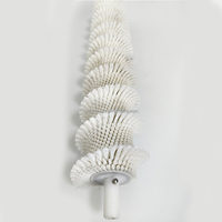 Brosse à rouleaux en nylon cylindrique à motif spiralé de taille personnalisée pour le polissage des capsules