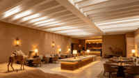Plafond linéaire en tube carré d'aluminium de qualité supérieure, 30x80mm, panneau de plafond commercial, classe ignifuge, imperméable, acoustique, moderne