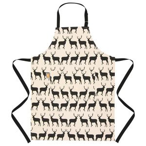 Tạp Dề Bán Buôn Nhà Bếp Màu Đen Thời Trang Kéo Sợi Polyester Nhà Hàng Đầu Bếp Cafe BBQ Thực Phẩm Nấu Ăn Tạp Dề Có Logo - Product Image 3