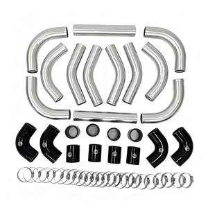 Intercooler Universal Turbo Depan 450x140x65mm <span class=keywords><strong>2</strong></span>.0" Pipa Intercooler Aluminium Kit Selang Pipa Aluminium - Product Image 3