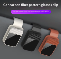 Clip de lunettes de soleil pour pare-soleil de voiture avec rangement pour cartes et billets – Support stable pour lunettes – Accessoire intérieur