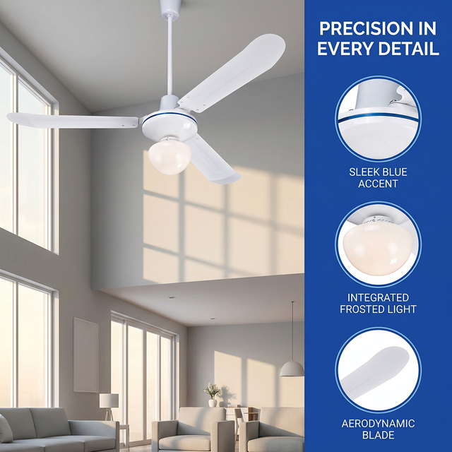 230v Energy Saving Hanging Fans 56 Inch LED Ceiling Fan Ceiling Fan with Light 5 Speed Regulator Remote Control for Mexico
