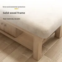 Table de massage pliable ergonomique en bois massif Mason, confortable et portable, pour salon de beauté et spa, design moderne, usage commercial