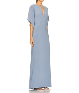 <span class=keywords><strong>2022</strong></span> verano OEM moda ligero Dolman mangas con detalle dividido cintura elástica Vestido Mujer fiesta - Product Image 5