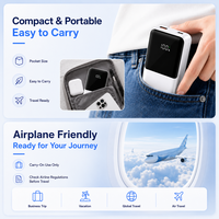 Cargador Portátil de Alta Capacidad de 20000 mAh con Cables Tipo C Integrados, Carga Rápida de 22.5 W para Viajes