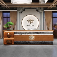 Bureau de réception d'hôtel rétro de style industriel pour caissier, restaurant, salon de beauté, nettoyage des oreilles, bain de pieds, boutique, table avant