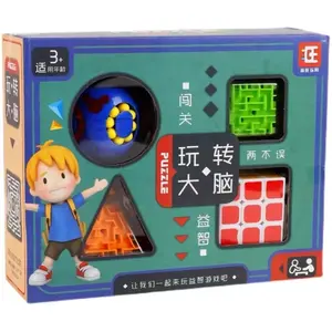 EPT alta calidad Montessori laberinto cubo rompecabezas frijol Fidget juego cerebro educación cubo mágico