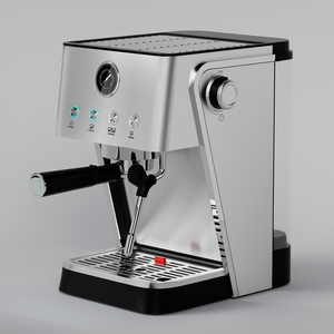 Cafetera Espresso Semiautomática de 20 Bares con Calentamiento Instantáneo, Panel de Acero Inoxidable y Espumador de Leche para Uso Doméstico - Product Image 2