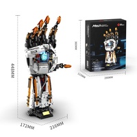 Huiji H1001 Nuevo Brazo Mecánico Programable, Modelo de Ensamblaje Decorativo, Brazo Robótico con Doble Control Remoto, Juego de Bloques de Construcción