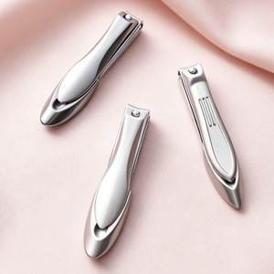 Cross-border stainless steel three-piece <b>nail</b> trimming tool <b>set</b>, anti-splatter and anti-splash <b>nail</b> clippers, flat and angled - Product Image 2