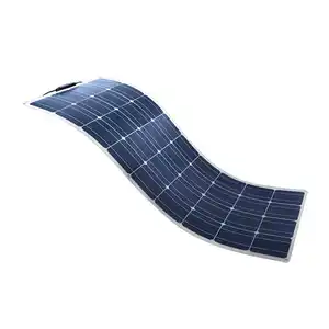 ETFE güneş panelleri 100W 250W esnek güneş paneli kiti kabloları ile tekneler çatı için dar tekneler
