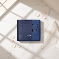 Carnet de notes de luxe A5 en cuir PU, journal à couverture rigide avec logo personnalisé, agenda 2026 2027, cadeau d'entreprise