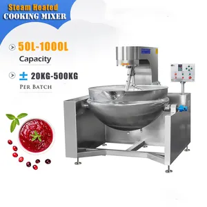 Multi-function Big Capacity Automatic Industrial Gas Cooking Mixer Cooking Pot With Mixer Manufacturer